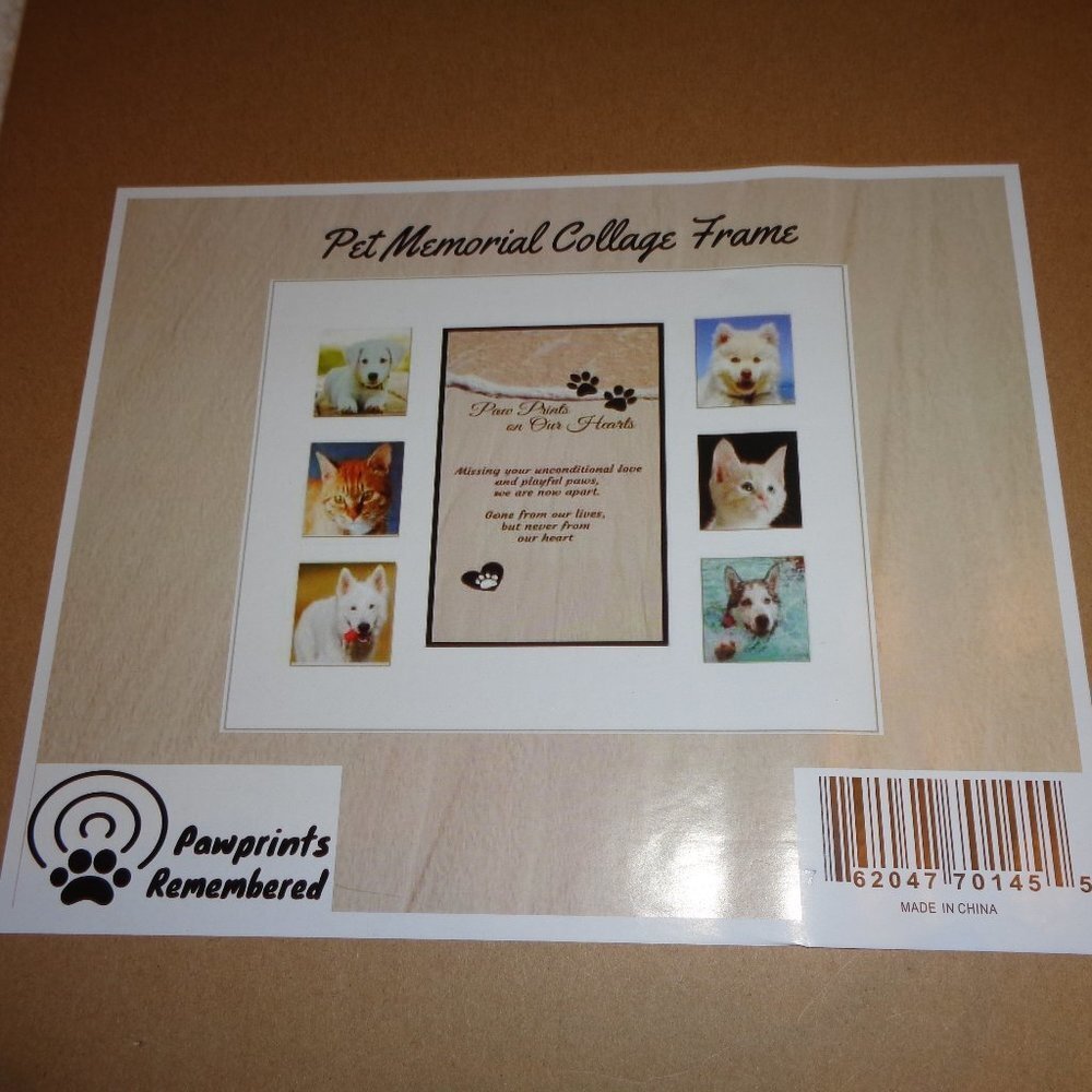 Pet Memorial Collage Frame Dog Cat